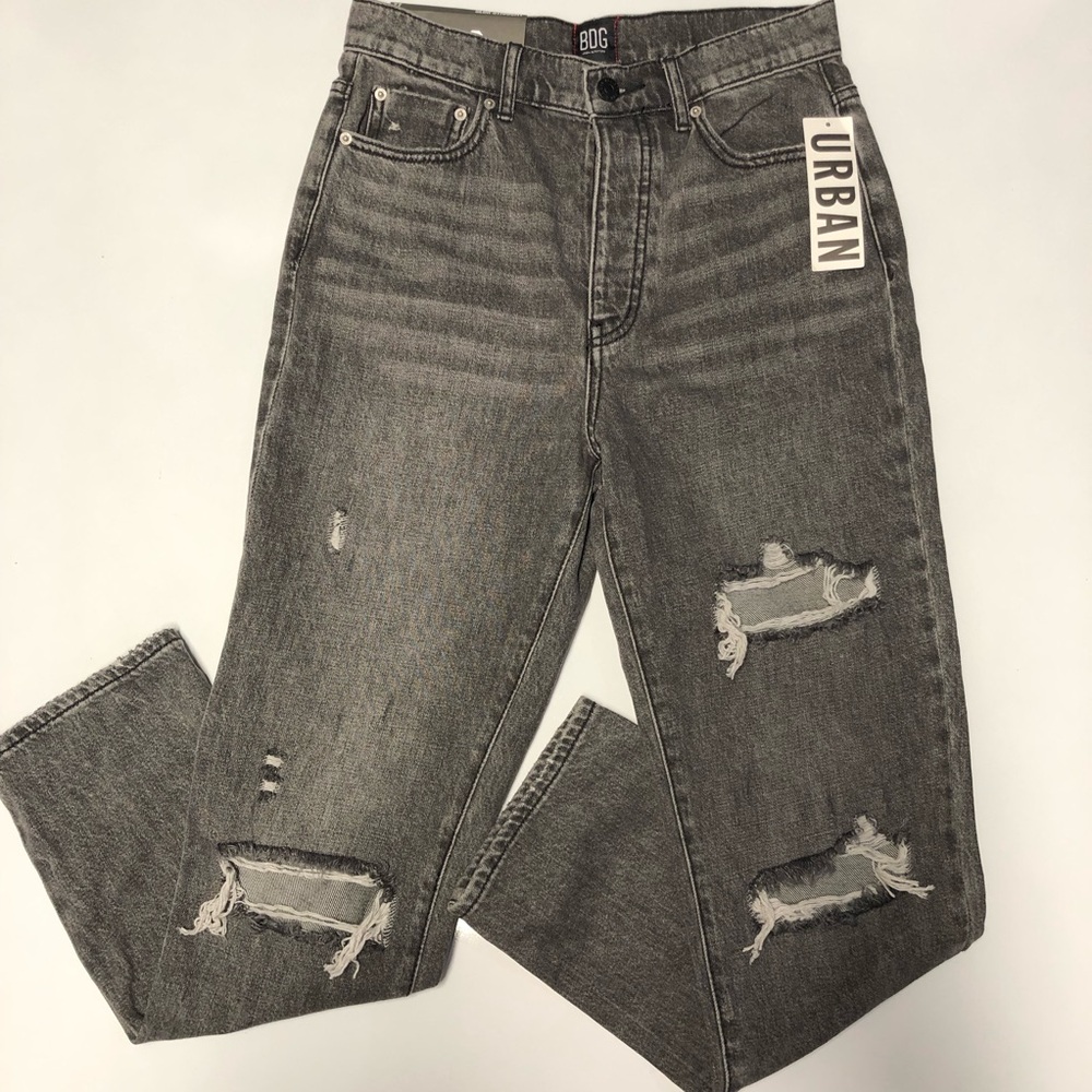 BDG urban slim straight high rise jeans size 27